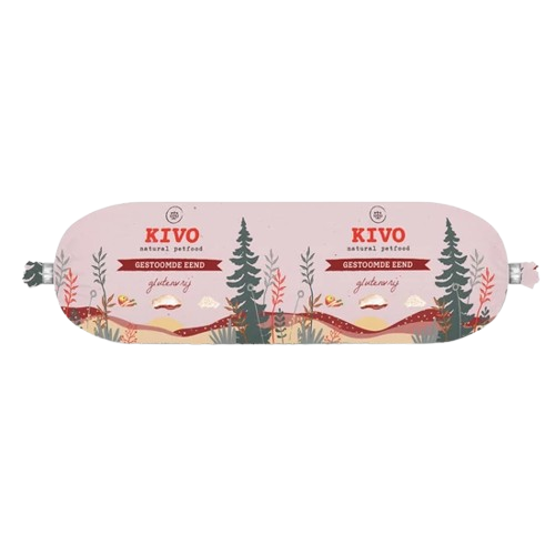 KIVO - Párolt Kacsahús zöldséggel és gyümölccsel - teljes értékű menü, 600 gramm