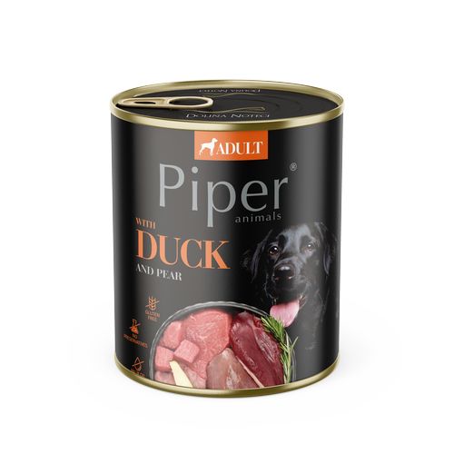 PIPER ADULT 400g konzerv felnőtt kutyáknak kacsa és körte