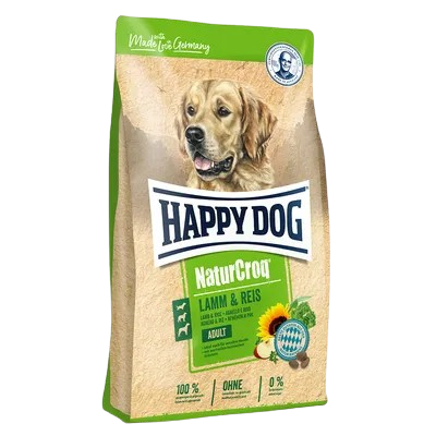 HAPPY DOG NATUR-CROQ LAMM/REIS (BÁRÁNY & RIZS) Száraztáp 15KG