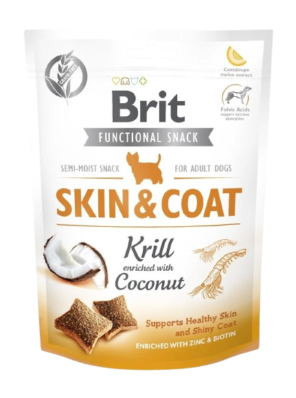 BRIT Care Dog Functional Snack skin&coat Krill 150 g