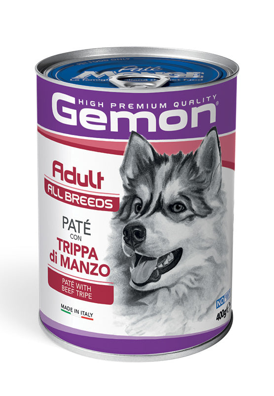 Gemon Dog PATÉ adult Marha & Pacal konzerv (400g)