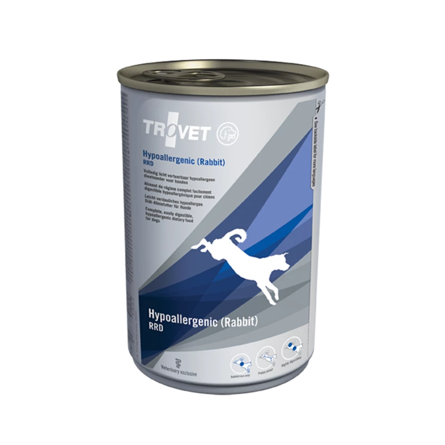 Trovet Hypoallergenic Rabbit&Rice Diet/RRD konzerv kutyáknak 400 g