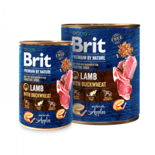 Brit Premium by Nature pástétom bárányhússal és hajdinával 800g