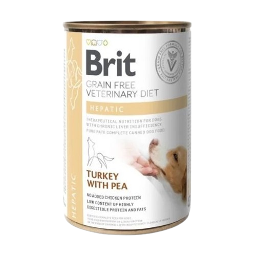 Brit Veterinary Diets Dog GF Hepatic konzerv 400g