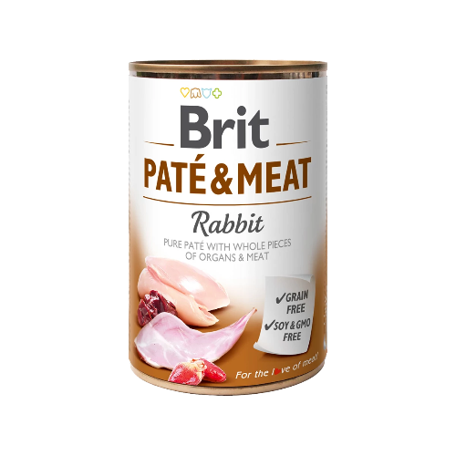 Brit Paté & Meat Rabbit (Nyúl) 400 g