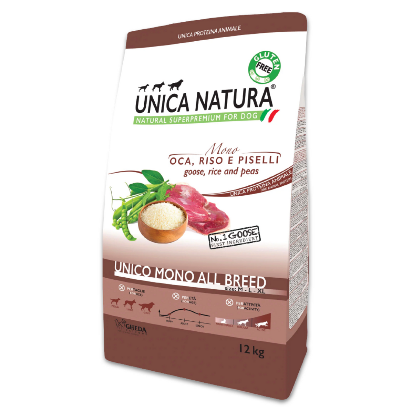 Unica Natura UNICO MONO ALL BREED 12kg (libahússal)