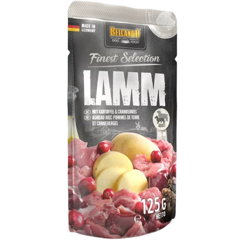 BELCANDO Bárányhús burgonyával és áfonyával - 125 g
