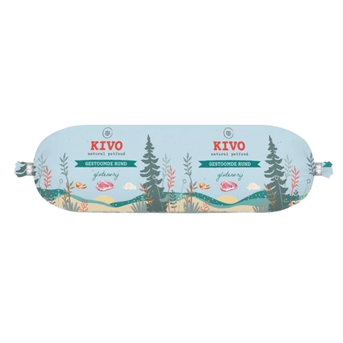 KIVO - Párolt Marhahús zöldséggel és gyümölccsel - teljes értékű menü, 600 gramm