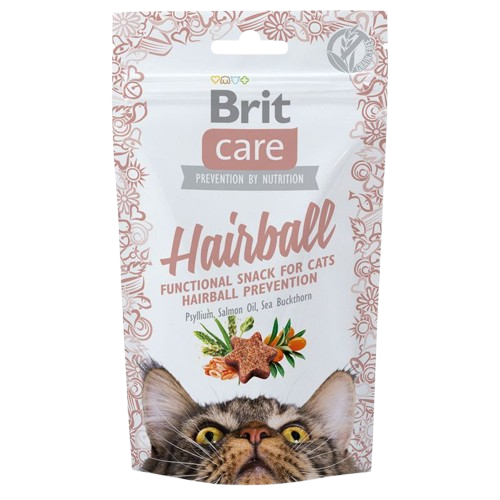 Brit Care Hairball macska snack 50g