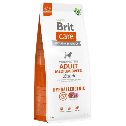 BRIT CARE ADULT MEDIUM BREED BÁRÁNY & RIZS 12kg