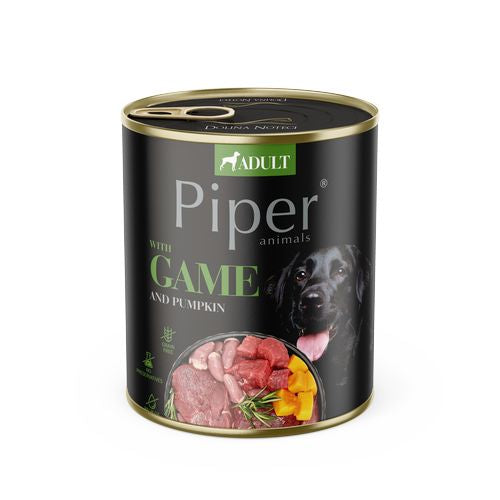 PIPER ADULT 400g konzerv felnőtt kutyáknak vadhússal és tökkel