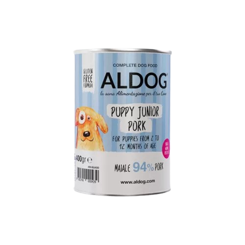 ALDOG® PUPPY-JUNIOR PORK MONOPROTEINES KÖLYÖKKUTYA PÁSTÉTOM 400 g