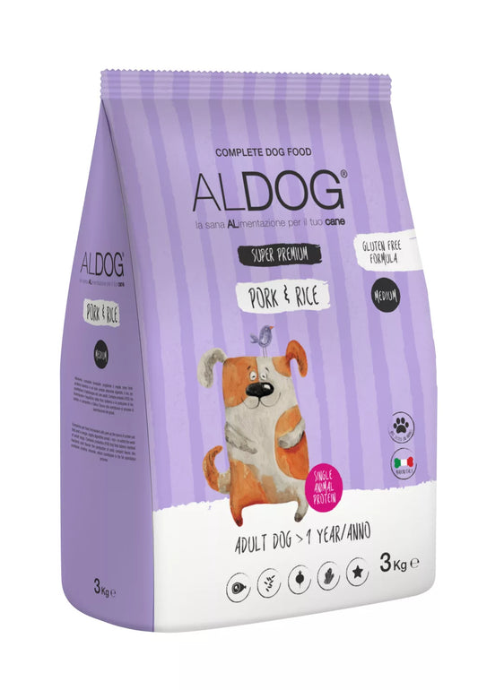 ALDOG PORK (MALAC) HIPOALLERGÉN-MONO PROTEIN KUTYATÁP MEDIUM 3 KG