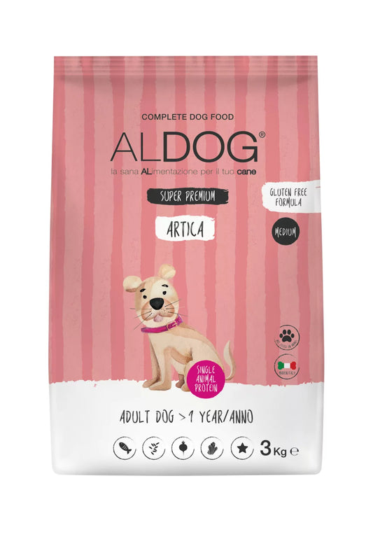 ALDOG ARTICA (LAZAC) HIPOALLERGÉN-MONO PROTEIN KUTYATÁP MEDIUM 3 KG