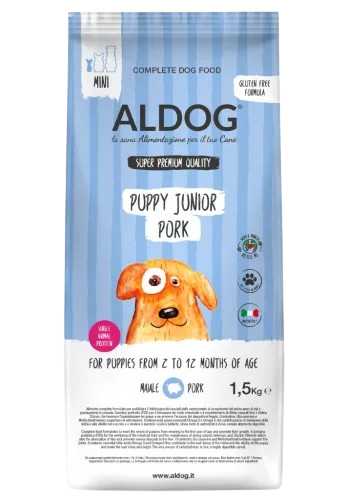 ALDOG PUPPY-JUNIOR PORK HIPOALLERGÉN KUTYATÁP