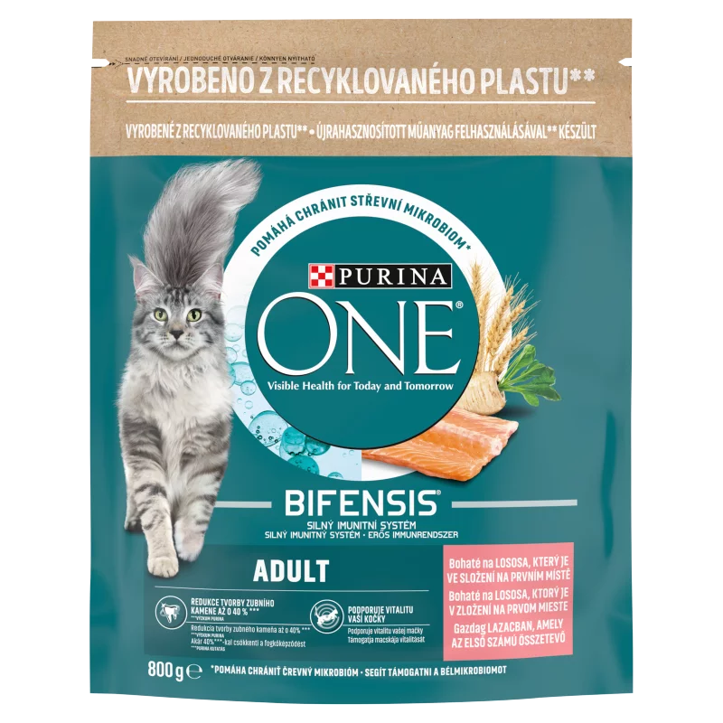 PURINA ONE STERILCAT Lazacban és búzában gazdag száraz macskaeledel 800g