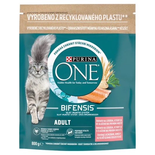 PURINA ONE STERILCAT Lazacban és búzában gazdag száraz macskaeledel 800g
