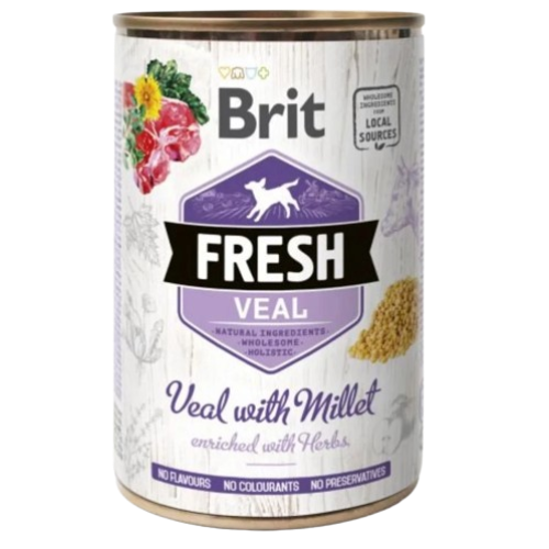 Brit Fresh Veal with Millet (borjúhús kölessel) 400 g