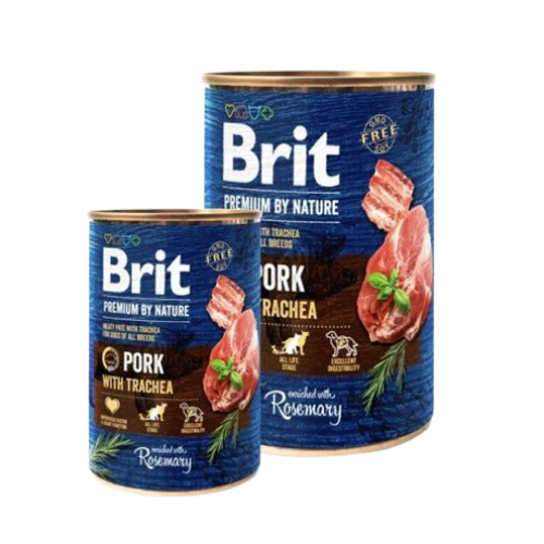 Brit Premium by Nature pástétom sertéshúsból és légcsőből 800g