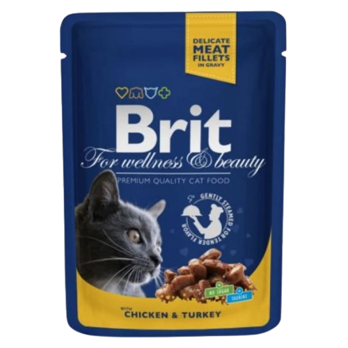 Brit Premium Cat Pouches Chicken & Turkey 100 G