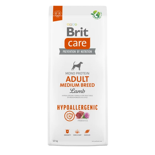 Brit Care Dog Hypoallergenic Lamb Adult Medium Breed 12 kg