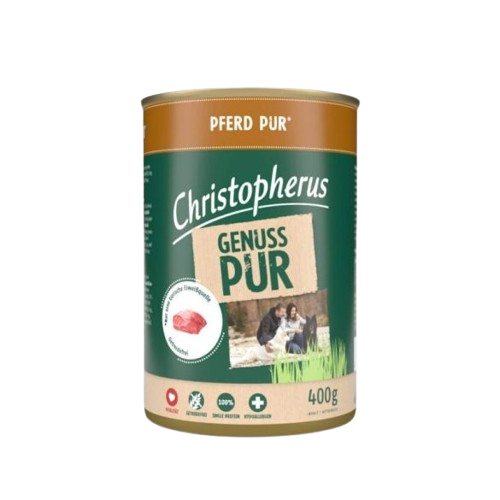 Christopherus Pure 100% Ló – Monoprotein Nedves Eledel Kutyáknak (400 g)