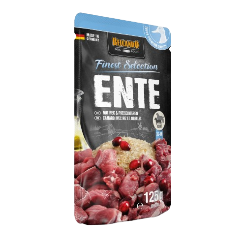 BELCANDO nedves eledel - kacsa/rizs/áfonya 125 g