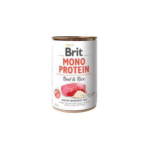 BRIT MONO PROTEIN BEEF & BROWN RICE 400 G  (1db)