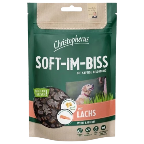 Christopherus Kutya Jutalomfalat Gabonamentes Soft-Im-Biss Lazac 125g
