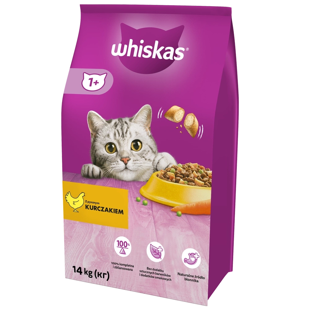 Whiskas száraztáp csirkés ízű 14kg