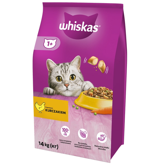 Whiskas száraztáp csirkés ízű 14kg