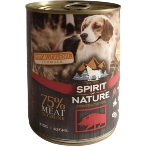 Spirit of Nature Dog konzerv Vaddisznóhússal (800g)