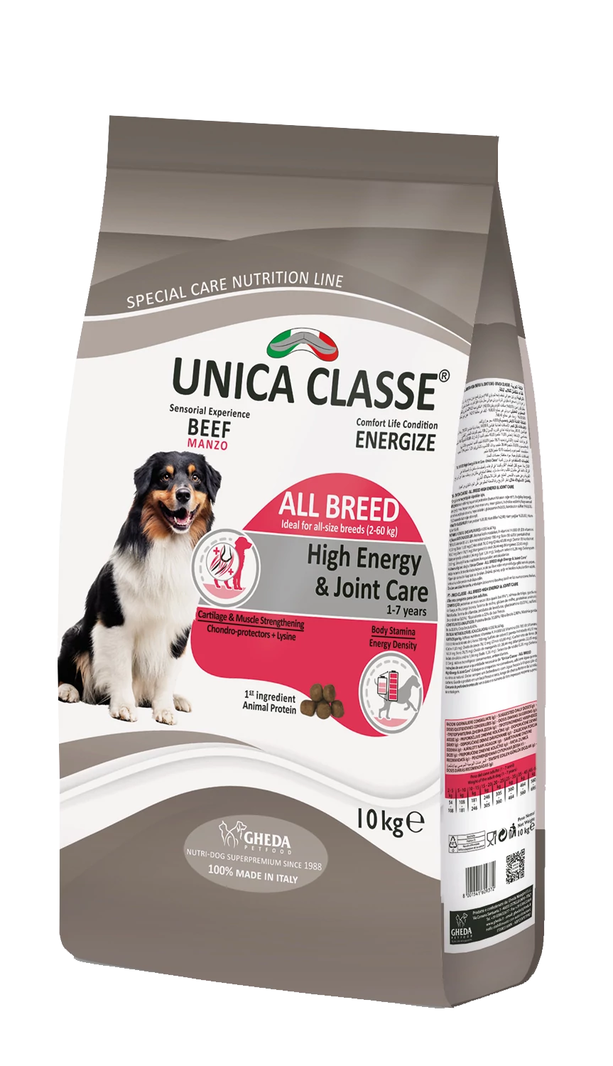 Gheda Unica Classe All Breed High Energy (10kg, marhával)