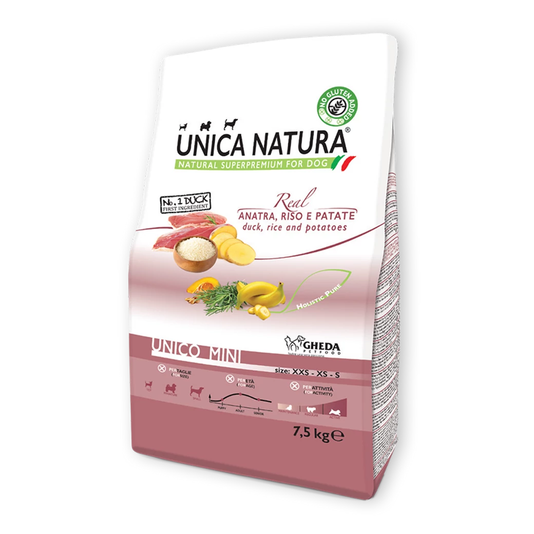 Unica Natura MONO PROTEIN MINI 7,5kg - Kacsával